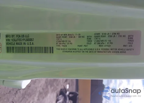 2023 Jeep Gladiator Mojave 4X4 from USA, damaged, VIN 1C6JJTEG1PL565057